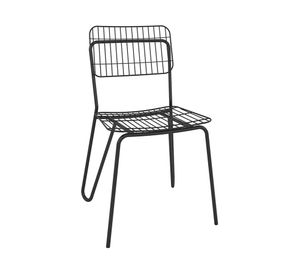 Silla comedor acero Luxo negro