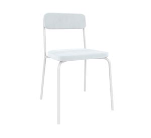 Silla comedor acero Grecia blanco