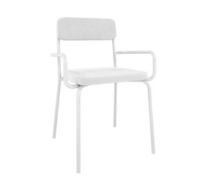 Silla comedor acero Lenox blanco