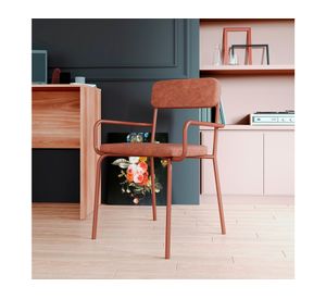 Silla comedor acero Lenox oro envejecido