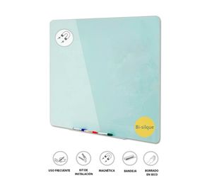 Pizarra vidrio 60x90 cm blanco