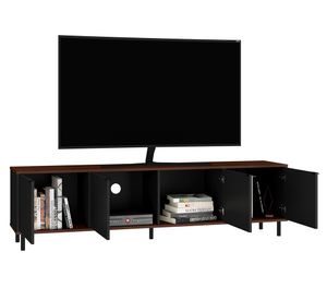 Rack TV 70'' Brooklyn negro/castaño