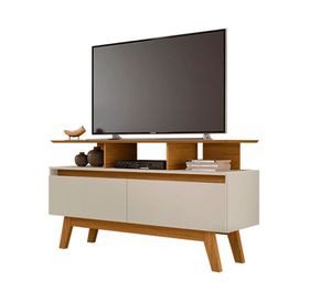 Rack TV 50'' Rubí blanco invierno/canela