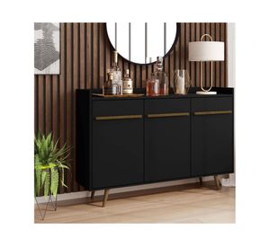 Buffet 3 puertas Quartzo negro