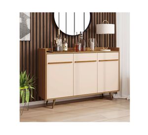 Buffet 3 puertas Quartzo café/blanco invierno