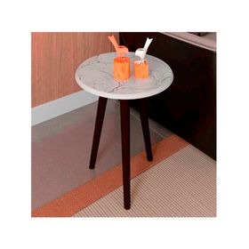 Mesa auxiliar lateral Brilha mármol 48x44x44 cm