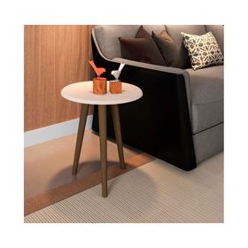 Mesa auxiliar lateral Brilha blanco invierno 48x44x44 cm