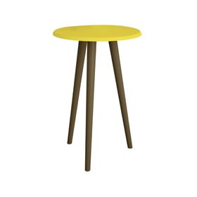 Mesa de apoyo lateral Brilha amarillo 63x44x44 cm