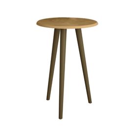 Mesa de apoyo lateral Brilha canela 63x44x44 cm