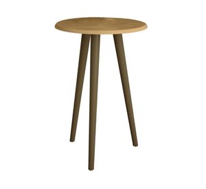 Mesa de apoyo lateral Brilha canela 63x44x44 cm