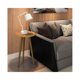 Mesa de apoyo lateral Brilha canela 63x44x44 cm