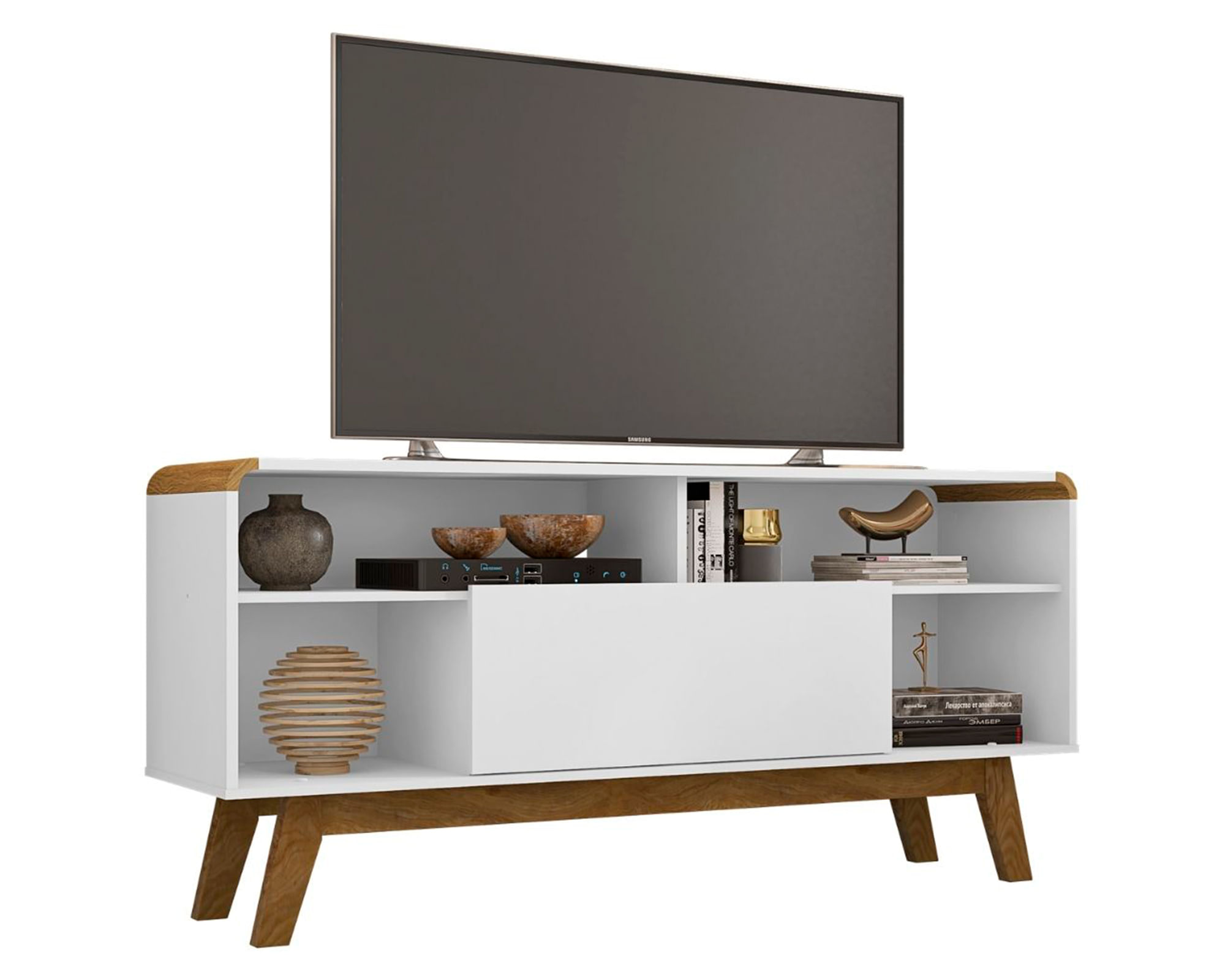 Hoga Rack TV 55'' Lazuli blanco