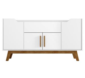 Buffet 1 cajón Future blanco/canela