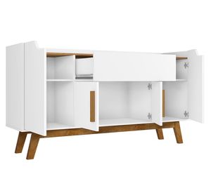 Buffet 1 cajón Future blanco/canela