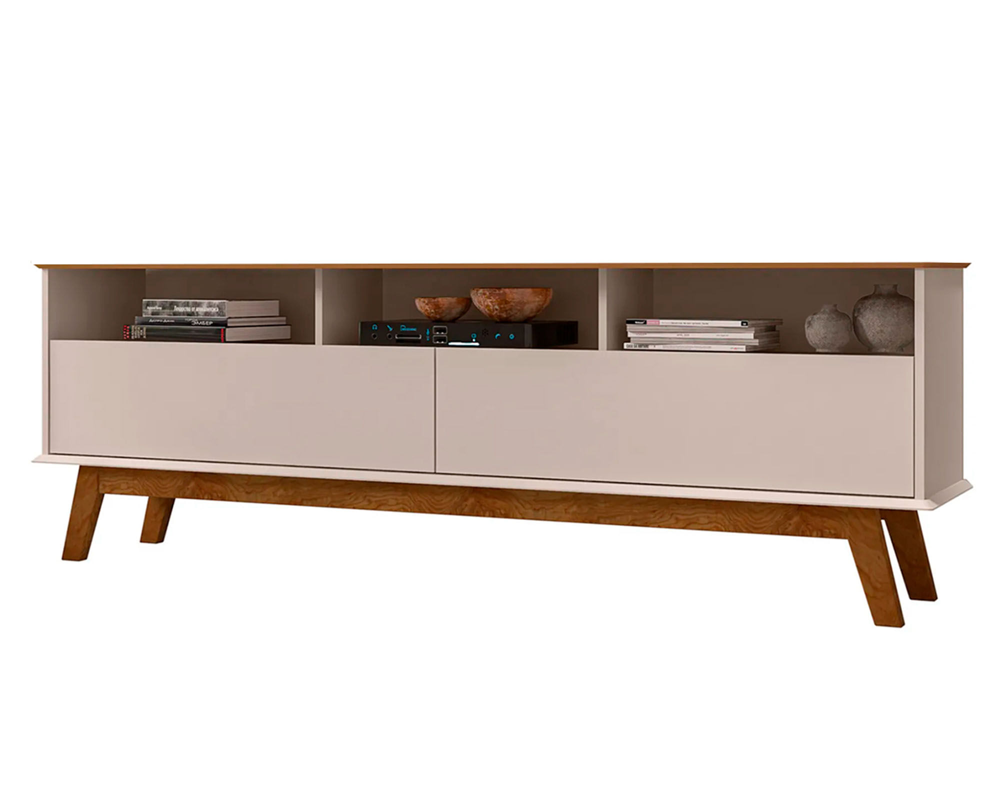 Hoga Rack TV 65'' Elegant canela/blanco invierno