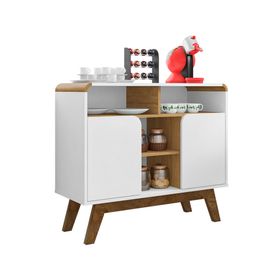 Buffet 2 puertas Berilo canela/blanco