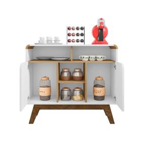 Buffet 2 puertas Berilo canela/blanco