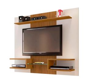 Panel TV 55'' Atlas blanco invierno/canela ripado