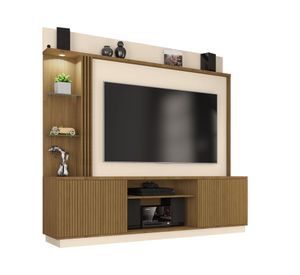 Centro de entretenimiento TV 70'' Atlanta blanco invierno/ripado