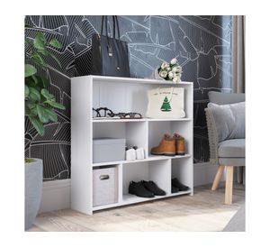 Estante 6 espacios Emma blanco