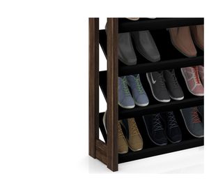 Zapatero 8 repisas AZ negro Tecnomobili