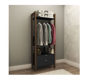 Perchero 2 cajones AZ negro/café Tecnomobili.