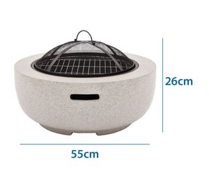 Fogón parrilla exterior IGFL5530 piedra