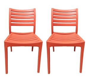 Silla Edus naranjo 2 unidades Idetex