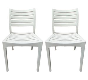 Silla Edus blanco 2 unidades Idetex