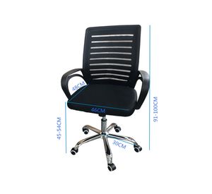Silla de escritorio Ergo negro Idetex