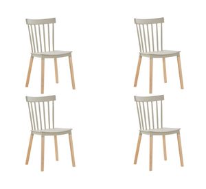 Silla Style beige 4 unidades Idetex