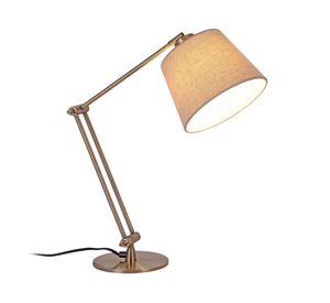 Lámpara sobremesa 1L E27 Articulada bronce Diseño 3.