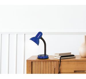 Lámpara de escritorio 1L E27 Basic azul
