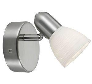 Foco 1L E14 Dakar 1 níquel/blanco Eglo