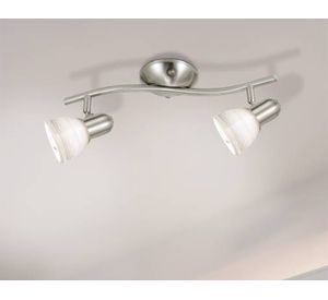 Foco 2L E14 Dakar 1 níquel/blanco Eglo