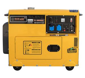 Generador a gasolina 5000W TK-GS6500 amarillo Toyaki