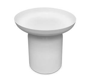 Mesa lateral acero Otelo blanco