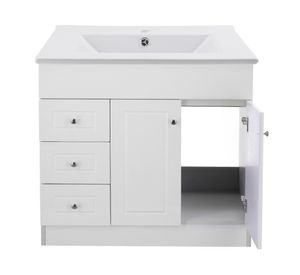 Mueble vanitorio 100 cm B100PHI-B+P-100 blanco Domsa