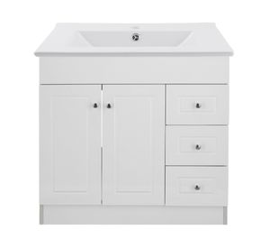 Mueble vanitorio 80 cm B80PHD-B+P-80 blanco Domsa