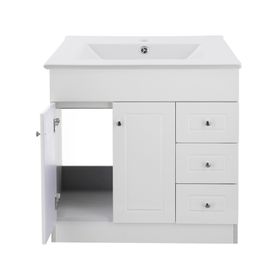 Mueble vanitorio 80 cm B80PHD-B+P-80 blanco Domsa