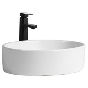 Lavamano sobreponer 50 cm loza blanco