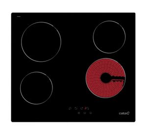 Encimera Vitrocerámica TN 604/B negro Cata