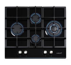 Encimera a gas 4 quemadores LCI 6031 BK negro Cata
