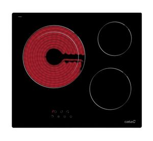 Encimera Vitrocerámica TDN 603/B negro Cata