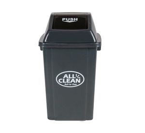 Basurero reciclaje 60 litros gris