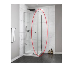 Mampara Side Panel perfil cromado 190x70x3.5 cm