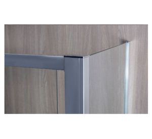 Set mampara corredera esquina 120x80 cm