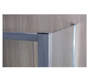 Set mampara corredera esquina 120x70 cm