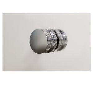 Mampara abatible hoja fija perfil cromado 190x150x3.5 cm