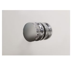 Mampara abatible hoja fija perfil cromado 190x180x3.5 cm